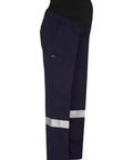 Bisley Workwear Work Wear Navy / 8 Bisley WOMENS 3M TAPED MATERNITY DRILL WORK PANT BPLM6009T