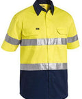 Bisley Workwear Work Wear BISLEY WORKWEAR 3M TAPED COOL LIGHTWEIGHT HI VIS SHIRT SHORT SLEEVE BS1896