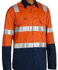 Bisley Workwear Work Wear BISLEY WORKWEAR 3M TAPED COOL LIGHTWEIGHT HI VIS SHIRT WITH SHOULDER TAPE - LONG SLEEVE BS6432T