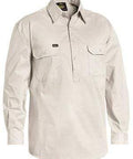 Bisley Workwear Work Wear BISLEY WORKWEAR CLOSED FRONT COOL LIGHTWEIGHT DRILL SHIRT LONG SLEEVE BSC6820