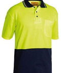 Bisley Workwear Hi-vis Short Sleeve Polo Shirt BK1234 Work Wear Bisley Workwear   
