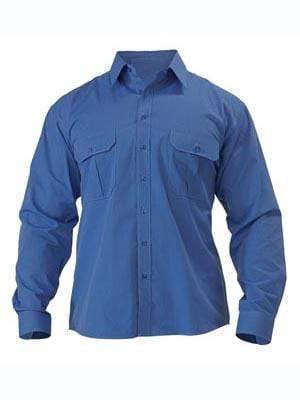 Bisley Workwear Work Wear BLUE (BBYD) / S BISLEY WORKWEAR METRO SHIRT - LONG SLEEVE  BS6031