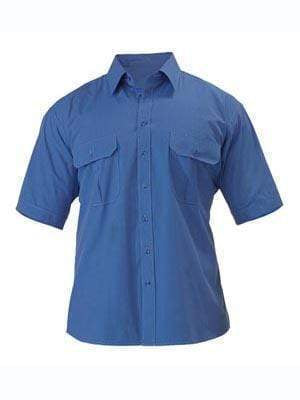 Bisley Workwear Work Wear BLUE (BBYD) / S BISLEY WORKWEAR METRO SHIRT - SHORT SLEEVE  BS1031