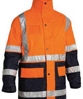 Bisley Workwear Work Wear BISLEY WORKWEAR TAPED HI VIS 5 IN 1 RAIN JACKET BK6975