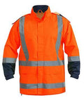 Bisley Workwear Work Wear BISLEY WORKWEAR TAPED HI VIS RAIN SHELL JACKET (WATERPROOF) BJ6967T