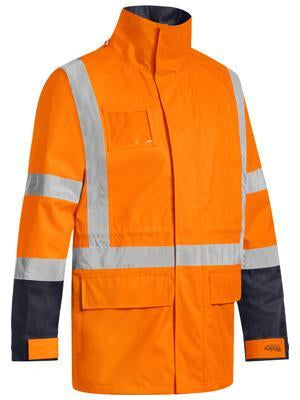 Bisley Workwear Work Wear BISLEY WORKWEAR TAPED TTMC-W 5 IN 1 RAIN JACKET (WATERPROOF) BJ6377HT