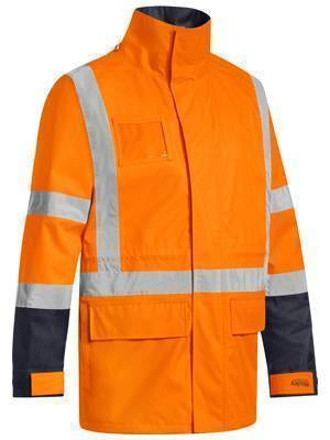 Bisley Workwear Work Wear ORANGE (BVEO) / S BISLEY WORKWEAR TAPED TTMC-W 5 IN 1 RAIN JACKET (WATERPROOF) BJ6377HT