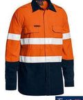 Bisley Workwear Work Wear YELLOW/NAVY (TT01) / XS BISLEY WORKWEAR tencate tecasafe plus 480 taped hi vis FR vented shirt BS8237T