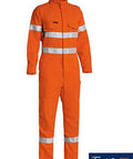Bisley Workwear Work Wear BISLEY WORKWEAR TENCATE TECASAFE® PLUS 580 TAPED HI VIS LIGHT-WEIGHT FR NON VENTED ENGINEERED COVERALL BC8185T