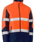 Bisley Workwear Worl Wear Orange/Navy / XS Bisley TAPED TWO TONE HI VIS PUFFER JACKET BJ6829T