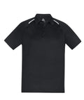 Biz Care Casual Wear Black/White / S Biz Collection Academy Mens Polo P012MS