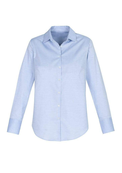 Biz Care Corporate Wear Blue / 6 Biz Collection Camden Ladies L/S Shirt S016LL