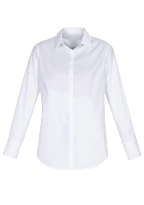 Biz Care Corporate Wear White / 6 Biz Collection Camden Ladies L/S Shirt S016LL