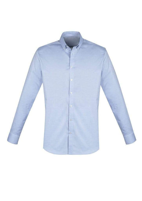 Biz Care Corporate Wear Blue / XS Biz Collection Camden Mens L/S Shirt S016ML
