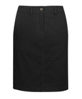 Biz Care Corporate Wear Black / 6 Biz Collection Lawson Ladies Chino Skirt BS022L