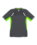 Biz Collection Casual Wear Grey/Fluoro Lime/Silver / S Biz Collection Men’s Renegade Tee T701MS