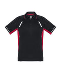 Biz Collection Casual Wear S / Black/Red/Silver Biz Collection Renegade Mens Polo P700MS