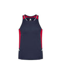 Biz Collection Casual Wear Navy/Red/Silver / XS Biz Collection Renegade Mens Singlet SG702M