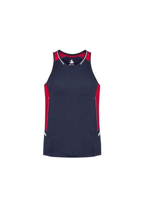 Biz Collection Casual Wear Navy/Red/Silver / XS Biz Collection Renegade Mens Singlet SG702M