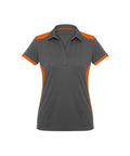 Biz Collection Casual Wear 6 / Grey/Fluoro Lime Biz Collection Rival Ladies Polo P705LS