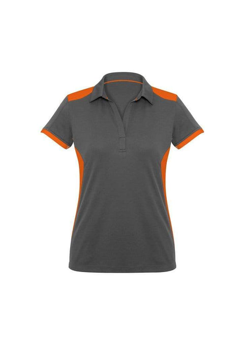 Biz Collection Casual Wear 6 / Grey/Fluoro Lime Biz Collection Rival Ladies Polo P705LS