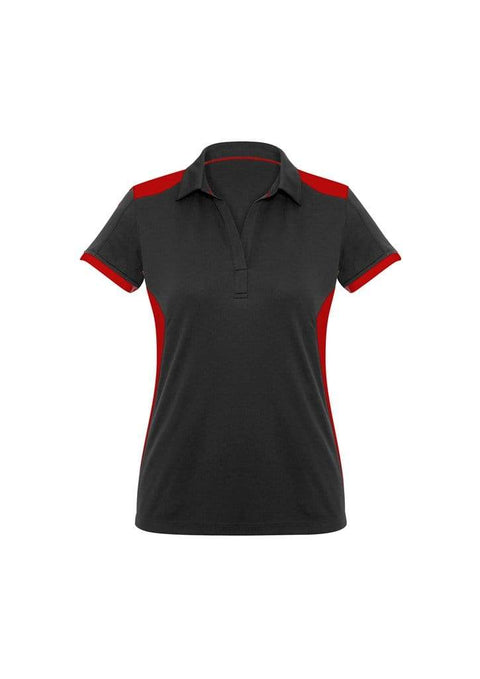 Biz Collection Casual Wear 6 / Black/Red Biz Collection Rival Ladies Polo P705LS