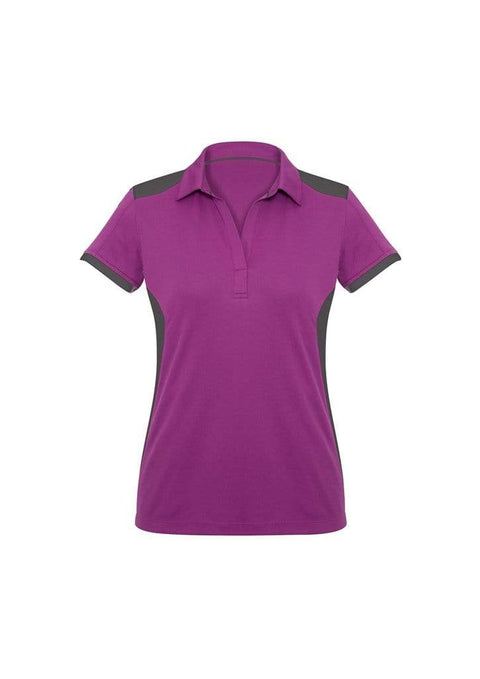 Biz Collection Casual Wear 6 / Cerise/Grey Biz Collection Rival Ladies Polo P705LS