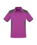 Biz Collection Casual Wear S / Cerise/Grey Biz Collection Rival Mens Polo P705MS