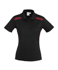 Biz Collection Casual Wear 8 / Black/Red Biz Collection United Ladies Polo P244LS