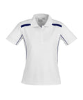 Biz Collection Casual Wear 8 / White/Navy Biz Collection United Ladies Polo P244LS