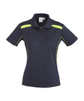 Biz Collection Casual Wear 8 / Navy/Lime Biz Collection United Ladies Polo P244LS