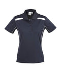 Biz Collection Casual Wear 8 / Navy/White Biz Collection United Ladies Polo P244LS
