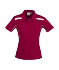Biz Collection Casual Wear 8 / Red/White Biz Collection United Ladies Polo P244LS