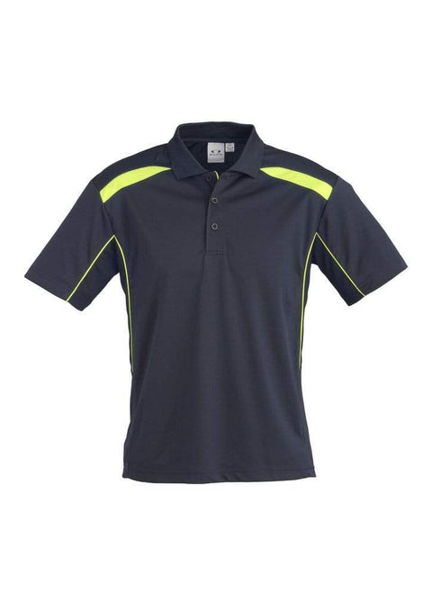 Biz Collection Casual Wear S / Navy/Lime Biz Collection United Mens Polo P244MS