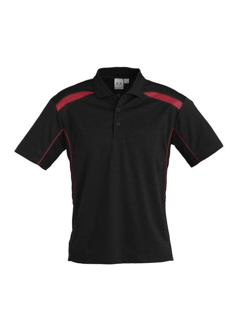 Biz Collection Casual Wear S / Black/Red Biz Collection United Mens Polo P244MS