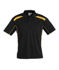 Biz Collection Casual Wear S / Black/Gold Biz Collection United Mens Polo P244MS
