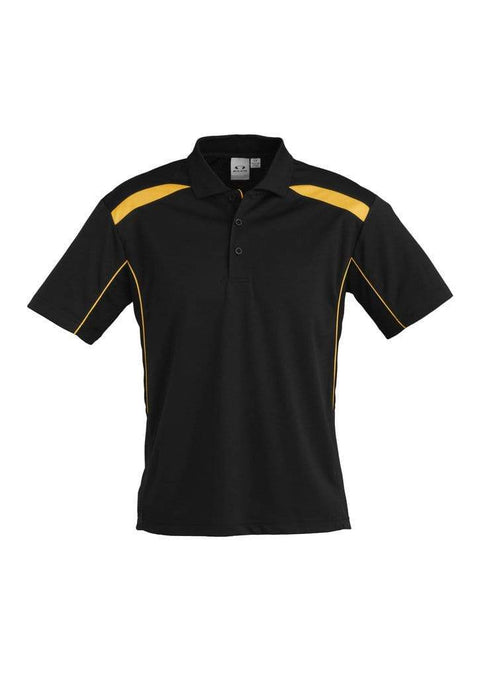 Biz Collection Casual Wear S / Black/Gold Biz Collection United Mens Polo P244MS