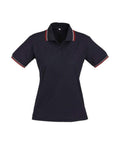 Biz Collection Casual Wear Navy/Red/White / 8 Biz Collection Women’s Cambridge Polo P227LS