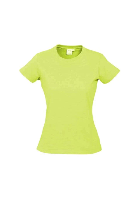 Biz Collection Casual Wear Fluoro Yellow/Lime / 6 Biz Collection Women’s Ice Tee T10022