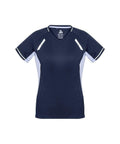 Biz Collection Casual Wear Navy/White/Silver / 6 Biz Collection Women’s Renegade Tee T701LS