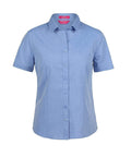Biz Collection Corporate Wear Lt Blue / 6 Biz Collection Classic Short Sleeve Fine Chambray Shirt 4FC1S