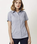 Biz Collection Corporate Wear French Blue / 6 Biz Collection Jagger Ladies S/S Shirt S910LS