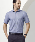 Biz Collection Corporate Wear French Blue / XS Biz Collection Jagger Mens S/S Shirt S910MS