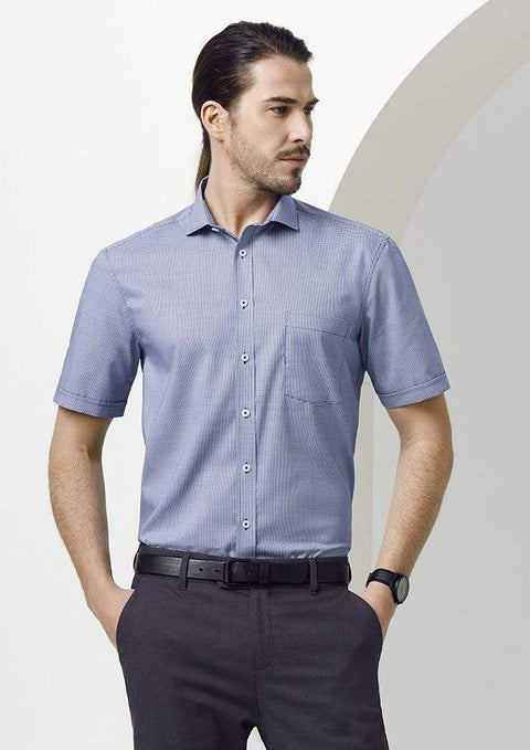 Biz Collection Corporate Wear French Blue / XS Biz Collection Jagger Mens S/S Shirt S910MS