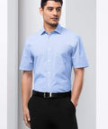 Biz Collection Corporate Wear Biz Collection Men’s Euro Short Sleeve Shirt S812MS