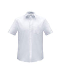 Biz Collection Corporate Wear White / XS Biz Collection Men’s Euro Short Sleeve Shirt S812MS