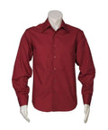 Biz Collection Corporate Wear Cherry / S Biz Collection Men’s Metro Long Sleeve Shirt Sh714