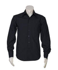 Biz Collection Corporate Wear Black / S Biz Collection Men’s Metro Long Sleeve Shirt Sh714