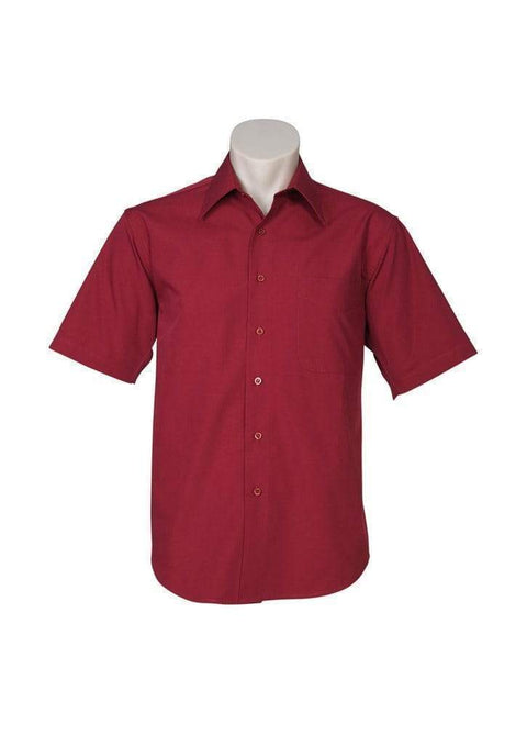 Biz Collection Corporate Wear Cherry / S Biz Collection Men’s Metro Short Sleeve Shirt Sh715