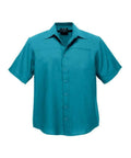 Biz Collection Corporate Wear Teal / S Biz Collection Men’s Plain Oasis Short Sleeve Shirt Sh3603